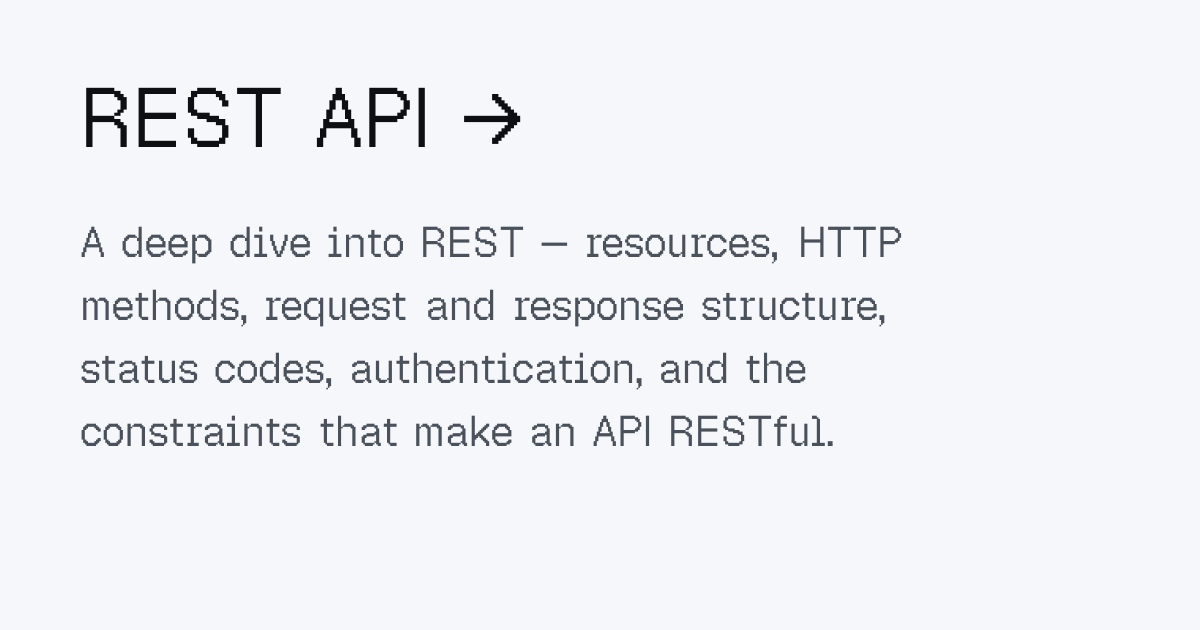REST API - Lin Hugo
